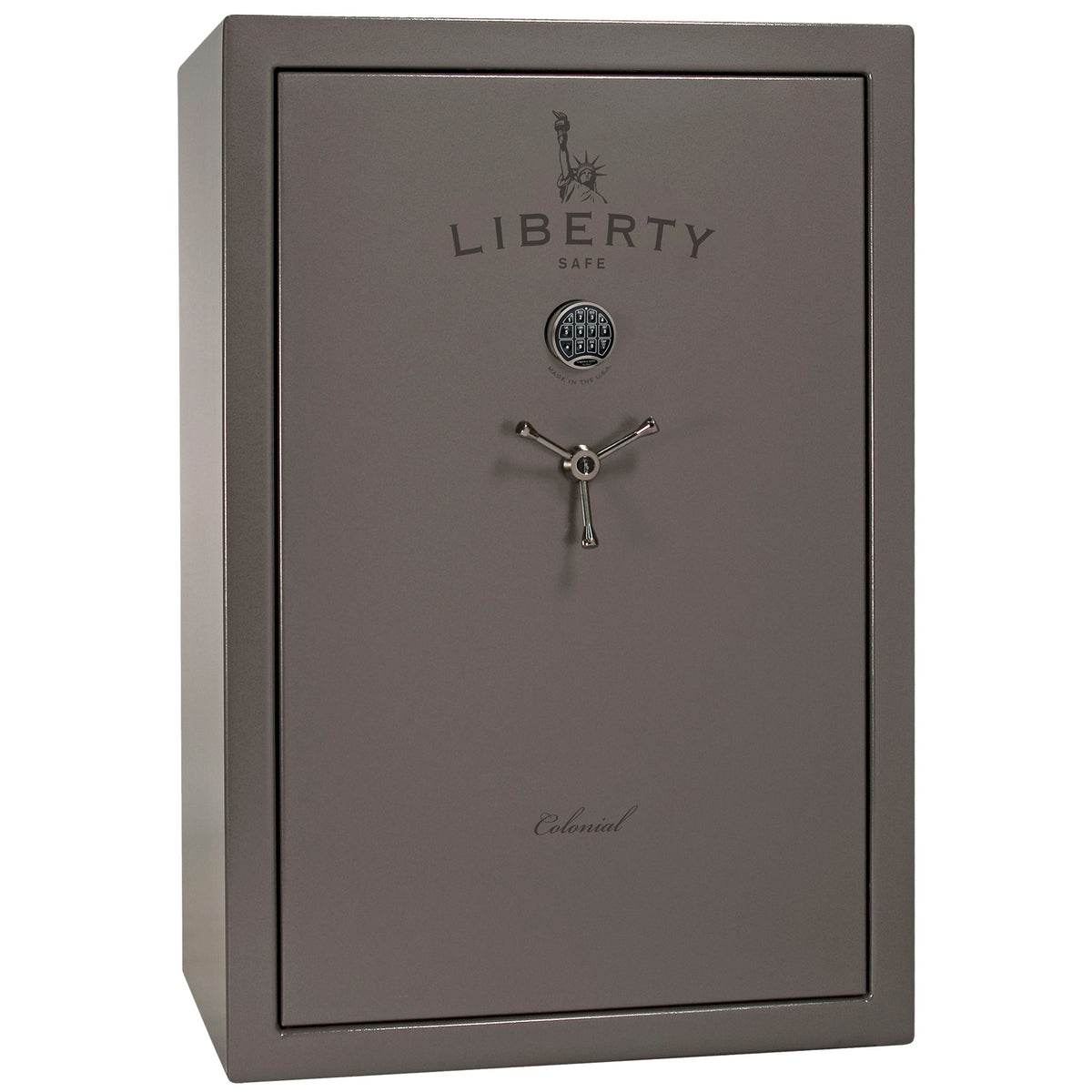Colonial Series | Level 4 Security | 75 Minute Fire Protection | 35 | DIMENSIONS: 60.5&quot;(H) X 42”(W) X 22&quot;(D*) | Gray Gloss | Electronic Lock - closed