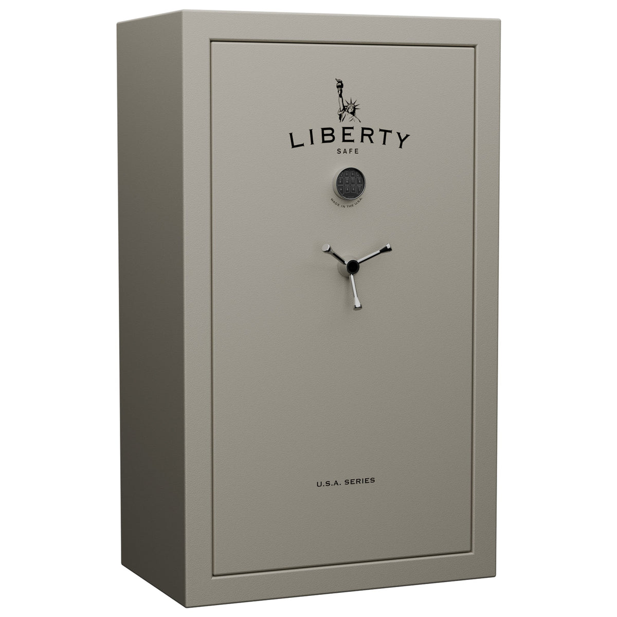 USA Series | Level 3 Security | 60 Minute Fire Rating | 36 | Dimensions: 60.5&quot;(H) x 36&quot;(W) x 22&quot;(D) | Canvas Beige Textured Limited Edition Safe Colors | Electronic Lock - Closed Door