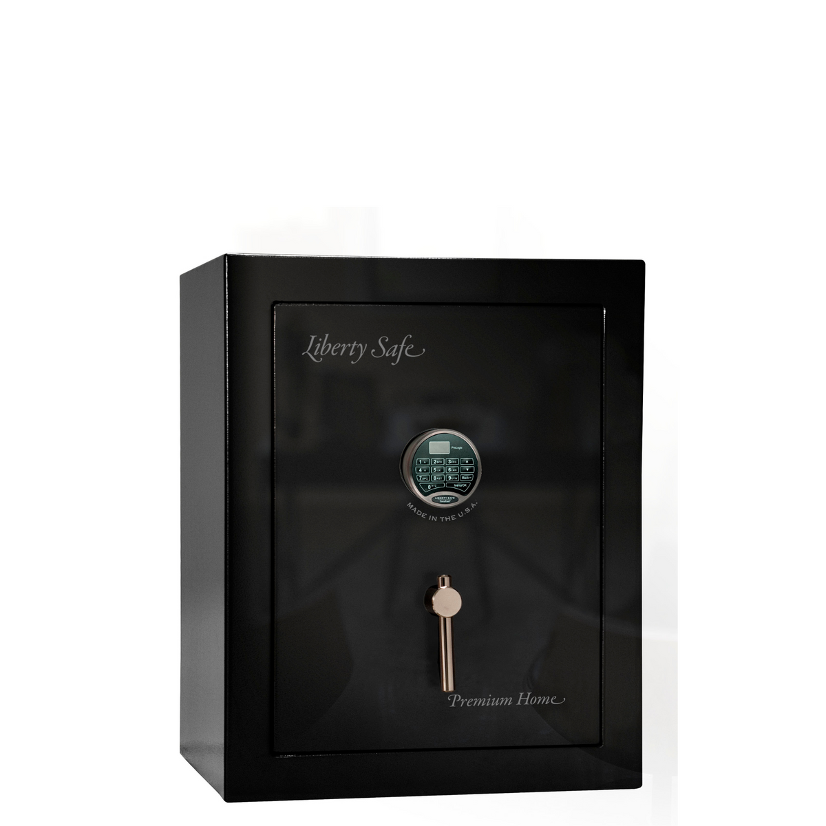 Premium Home Series | Level 7 Security | 2 Hour Fire Protection | 08 | Dimensions: 29.75&quot;(H) x 24.5&quot;(W) x 19&quot;(D) | Black Gloss Black Chrome - Closed Door