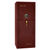 Premium Home Series | Level 7 Security | 2 Hour Fire Protection | 17 | Dimensions: 59.25"(H) x 24"(W) x 20.25"(D) | Burgundy Gloss Brass - Closed Door